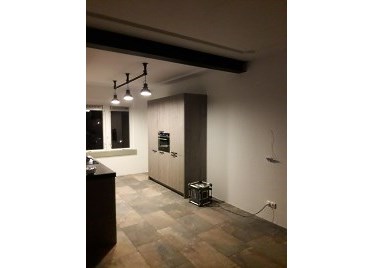 Keuken en huiskamer